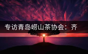 專訪青島嶗山茶協會:齊心協力共謀茶壇盛事