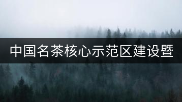 中國名茶核心示范區建設暨有機茶文化產業發展論壇在成都舉行 　