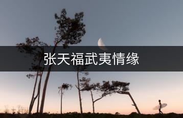 張天福武夷情緣
