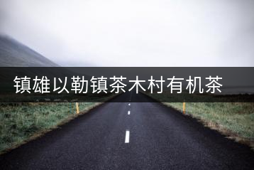 鎮雄以勒鎮茶木村有機茶產業