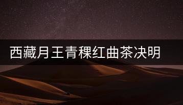 西藏月王青稞紅曲茶決明子普洱花茶飲品熬夜男女氣血組合養生茶葉