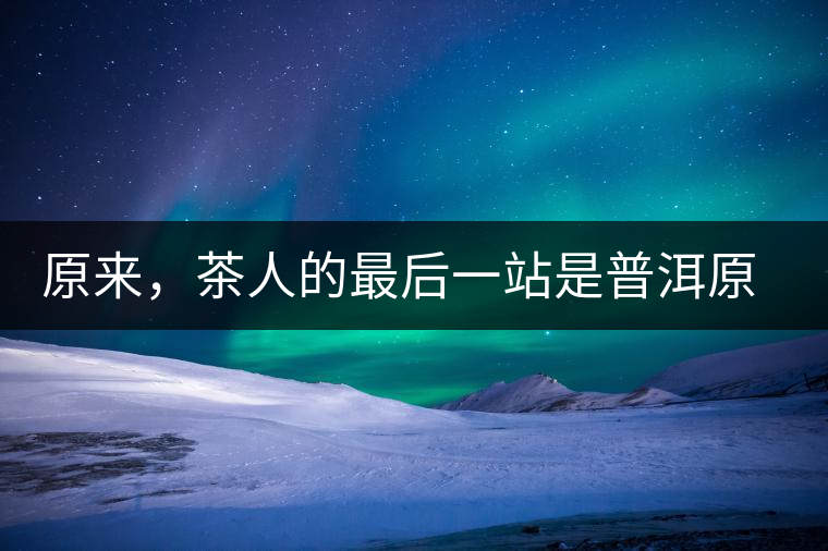 原來,茶人的最后一站是普洱原來,茶人的最后一站是普洱 原來,茶人的最后一站是普洱原來,茶人的最后一站是普洱