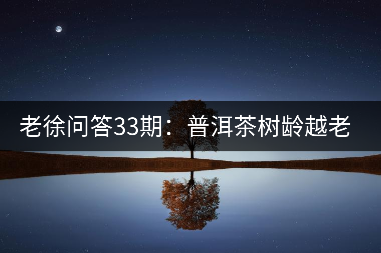 老徐問答33期:普洱茶樹齡越老越貴,那100年樹齡的老班章呢? 老徐問答33期:普洱茶樹齡越老越貴,那100年樹齡的老班章呢?