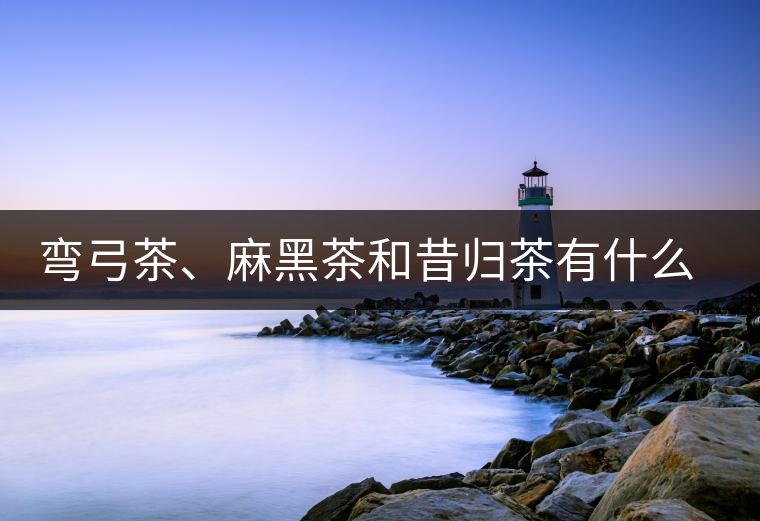 彎弓茶、麻黑茶和昔歸茶有什么不同彎弓茶、麻黑茶和昔歸茶有什么不同