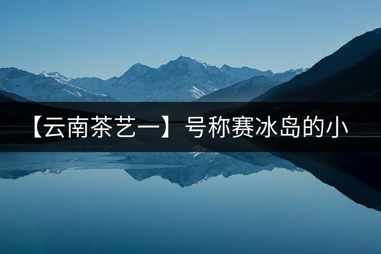 【云南茶藝一】號稱賽冰島的小戶賽憑什么!今天帶大家一起研究下 【云南茶藝一】號稱賽冰島的小戶賽憑什么!今天帶大家一起研究下
