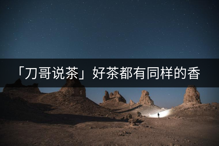 「刀哥說茶」好茶都有同樣的香,破茶卻有不同的味 「刀哥說茶」好茶都有同樣的香,破茶卻有不同的味