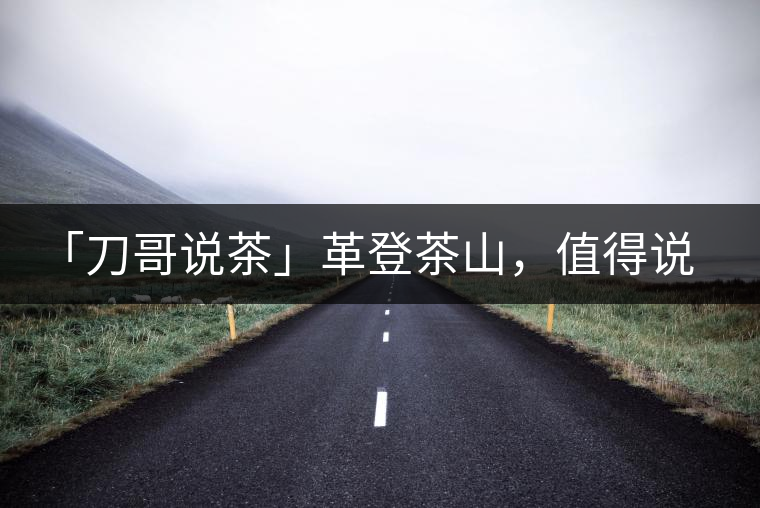 「刀哥說茶」革登茶山，值得說道的那些事
