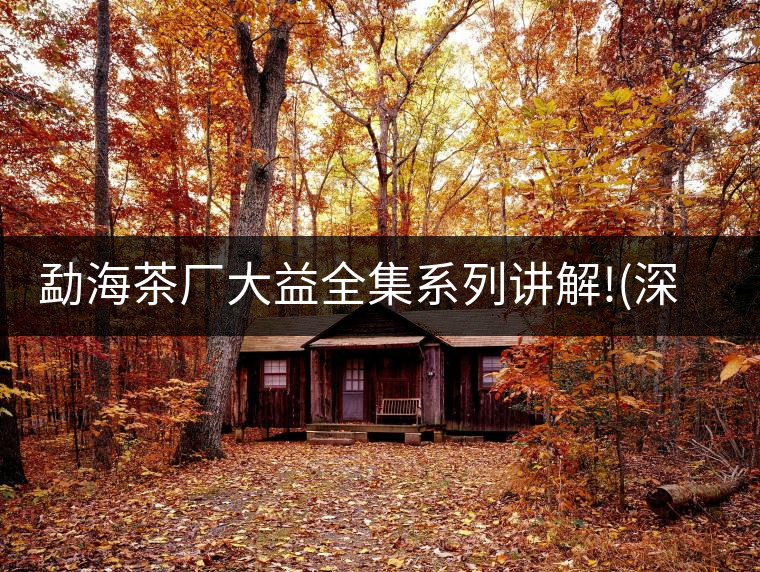 勐海茶廠大益全集系列講解!(深度講解大益茶品，建議收藏...勐海茶廠大益全集系列講解！（深度講解大益茶品，建議收藏）