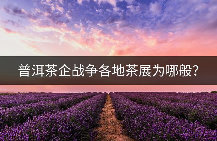 普洱茶企戰(zhàn)爭各地茶展為哪般？