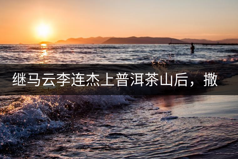 繼馬云李連杰上普洱茶山后，撒貝寧劉愷威也來了