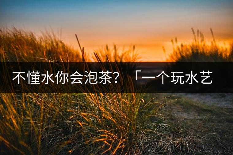 不懂水你會(huì)泡茶?「一個(gè)玩水藝術(shù)家的自我修養(yǎng)」 不懂水你會(huì)泡茶?「一個(gè)玩水藝術(shù)家的自我修養(yǎng)」
