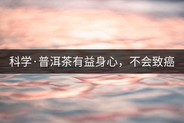 科學·普洱茶有益身心,不會致癌(1) 科學·普洱茶有益身心,不會致癌(1)