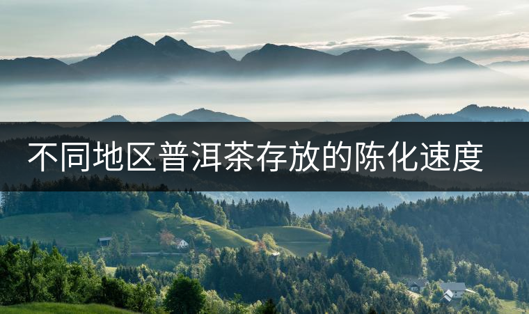 不同地區普洱茶存放的陳化速度和品質變化的比較 不同地區普洱茶存放的陳化速度和品質變化的比較