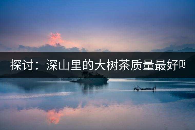 探討:深山里的大樹茶質量最好嗎? 探討:深山里的大樹茶質量最好嗎?