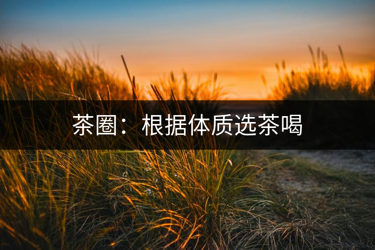 茶圈:根據體質選茶喝 茶圈:根據體質選茶喝