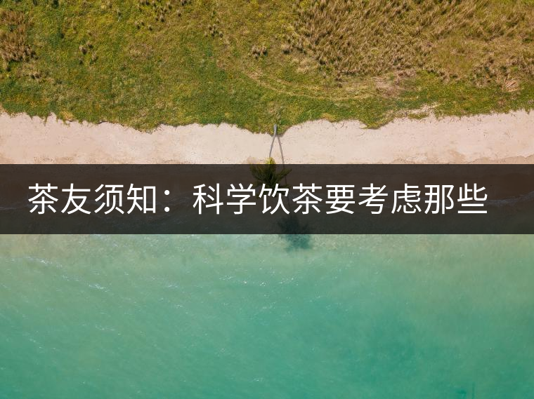 茶友須知：科學飲茶要考慮那些因素？