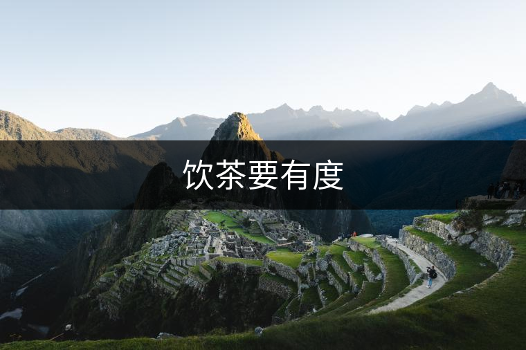 飲茶要有度 飲茶要有度