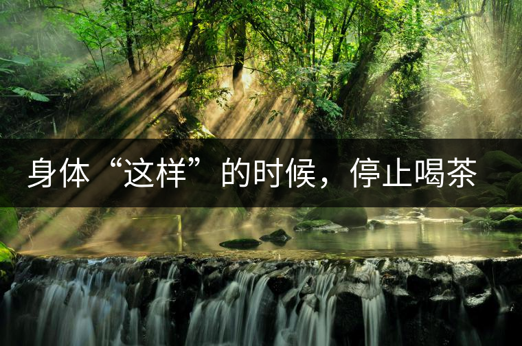 身體“這樣”的時候，停止喝茶！當心好茶變“毒藥”！