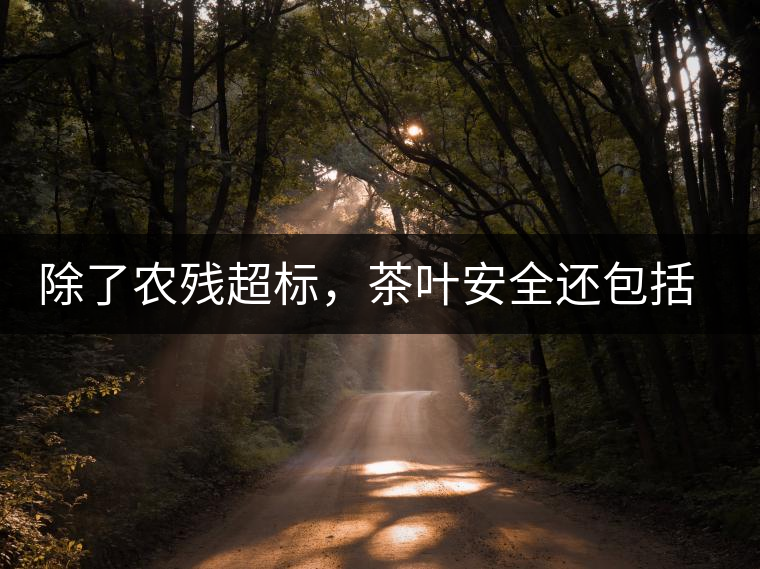 除了農(nóng)殘超標(biāo),茶葉安全還包括哪些方面? 除了農(nóng)殘超標(biāo),茶葉安全還包括哪些方面?