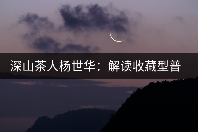 深山茶人楊世華：解讀收藏型普洱的消耗與循環