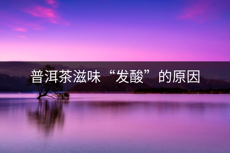 普洱茶滋味“發酸”的原因