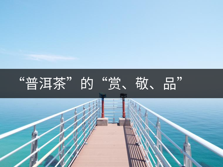 “普洱茶”的“賞、敬、品” 銘茶案坊