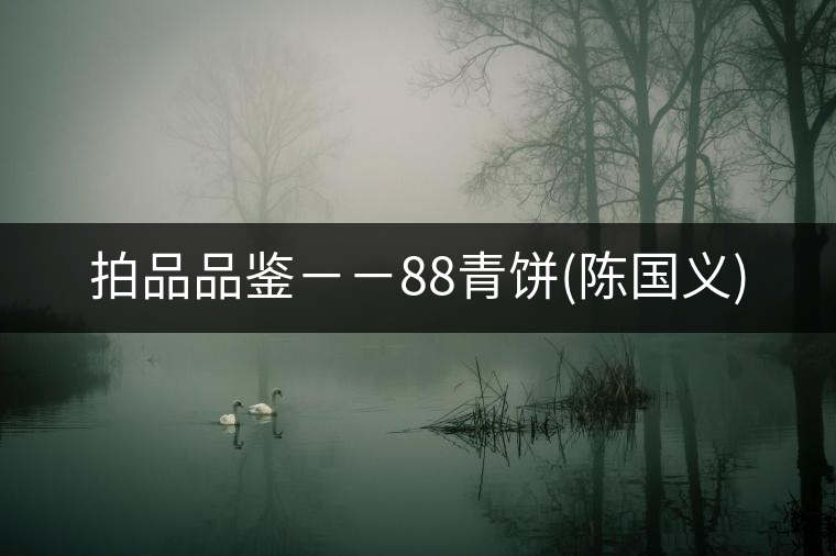 拍品品鑒－－88青餅(陳國(guó)義)