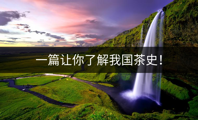 一篇讓你了解我國茶史! 一篇讓你了解我國茶史!