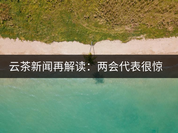 云茶新聞再解讀：兩會代表很驚奇，普洱茶為啥會這么健康？