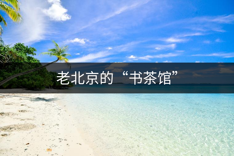 老北京的“書茶館”