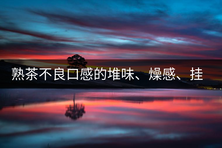 熟茶不良口感的堆味、燥感、掛喉 熟茶不良口感的堆味、燥感、掛喉