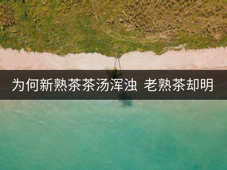 為何新熟茶茶湯渾濁 老熟茶卻明亮呢? 為何新熟茶茶湯渾濁 老熟茶卻明亮呢?