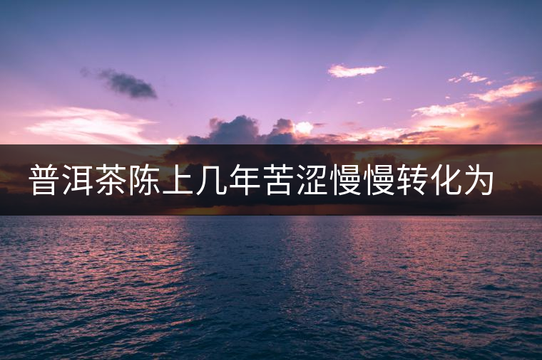 普洱茶陳上幾年苦澀慢慢轉化為甘甜 普洱茶陳上幾年苦澀慢慢轉化為甘甜