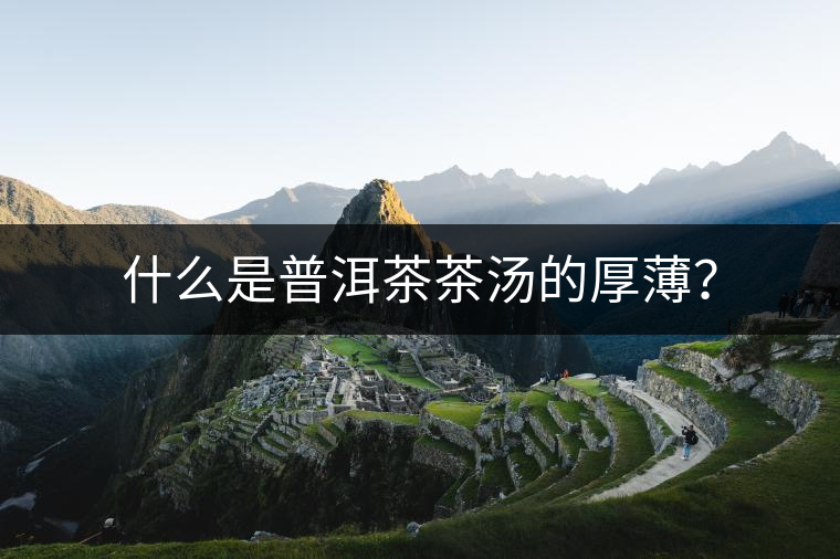 什么是普洱茶茶湯的厚薄? 什么是普洱茶茶湯的厚薄?