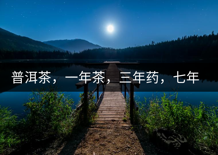 普洱茶，一年茶，三年藥，七年寶