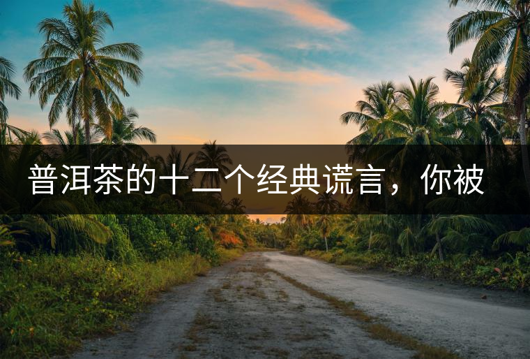 普洱茶的十二個經典謊言,你被騙過幾個? 普洱茶的十二個經典謊言,你被騙過幾個?