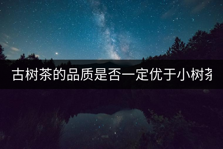 古樹茶的品質是否一定優于小樹茶? 古樹茶的品質是否一定優于小樹茶?