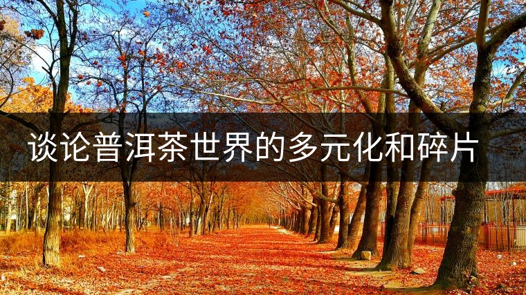 談論普洱茶世界的多元化和碎片化