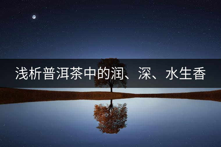 淺析普洱茶中的潤、深、水生香