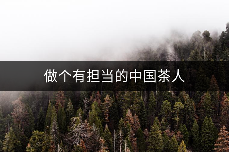 做個有擔當的中國茶人