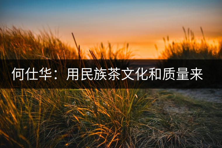 何仕華：用民族茶文化和質量來鑄造品牌