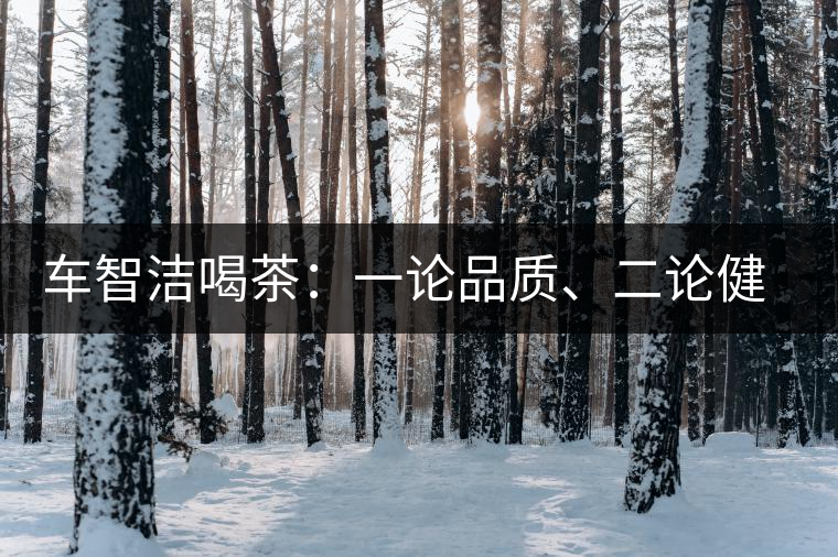 車智潔喝茶:一論品質(zhì)、二論健康、三論文化 車智潔喝茶:一論品質(zhì)、二論健康、三論文化