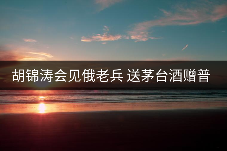 胡錦濤會見俄老兵 送茅臺酒贈普洱茶 胡錦濤會見俄老兵 送茅臺酒贈普洱茶