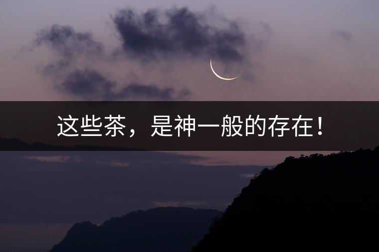 這些茶,是神一般的存在! 這些茶,是神一般的存在!