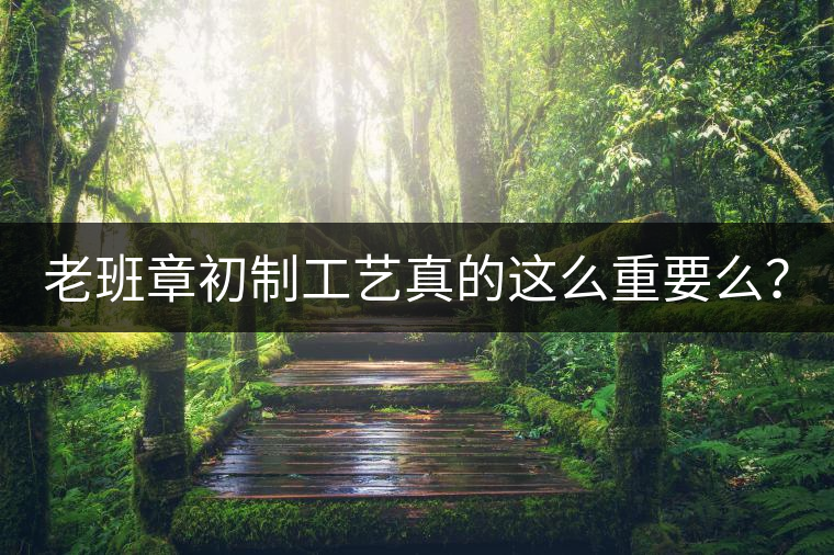 老班章初制工藝真的這么重要么？