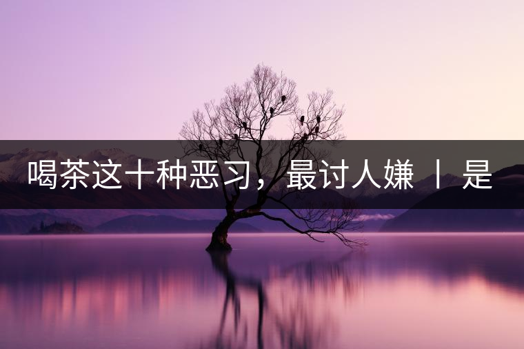 喝茶這十種惡習(xí),最討人嫌 丨 是否同感? 喝茶這十種惡習(xí),最討人嫌 丨 是否同感?