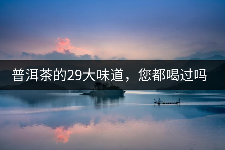 普洱茶的29大味道,您都喝過嗎? 普洱茶的29大味道,您都喝過嗎?