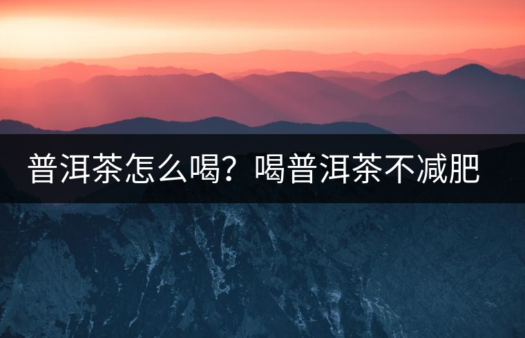 普洱茶怎么喝?喝普洱茶不減肥是為什么呢?喝普洱茶減肥要注意什么? 普洱茶怎么喝?喝普洱茶不減肥是為什么呢?喝普洱茶減肥要注意什么?