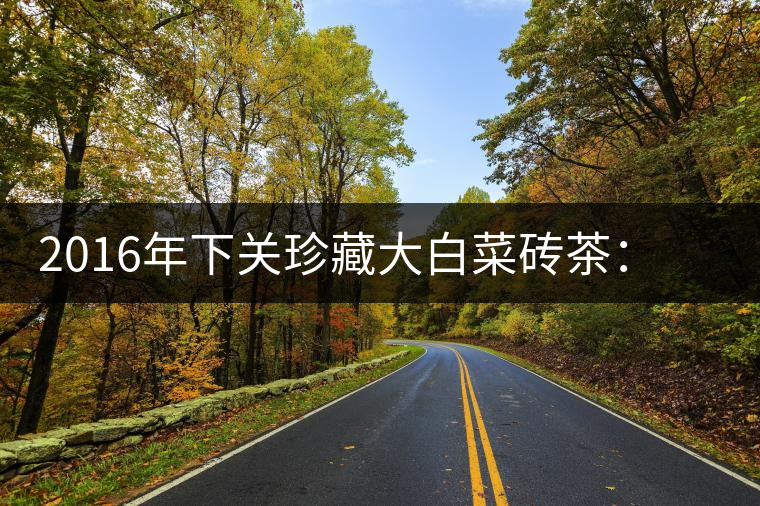 2016年下關珍藏大白菜磚茶:不一樣的班章茶韻 2016年下關珍藏大白菜磚茶:不一樣的班章茶韻