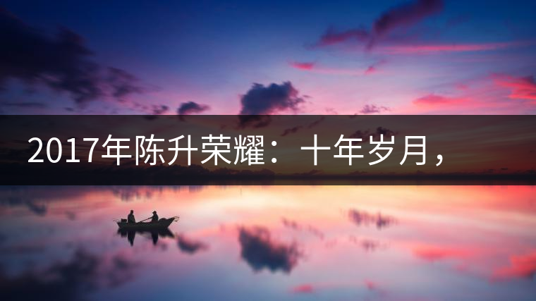 2017年陳升榮耀:十年歲月,盡在班章氣韻之中 2017年陳升榮耀:十年歲月,盡在班章氣韻之中